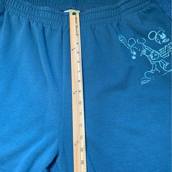 RARE DISNEY SWEATPANTS MICKEY MOUSE MENS PANTS 2XL MAD CHARACTER - Picture 6 of 9
